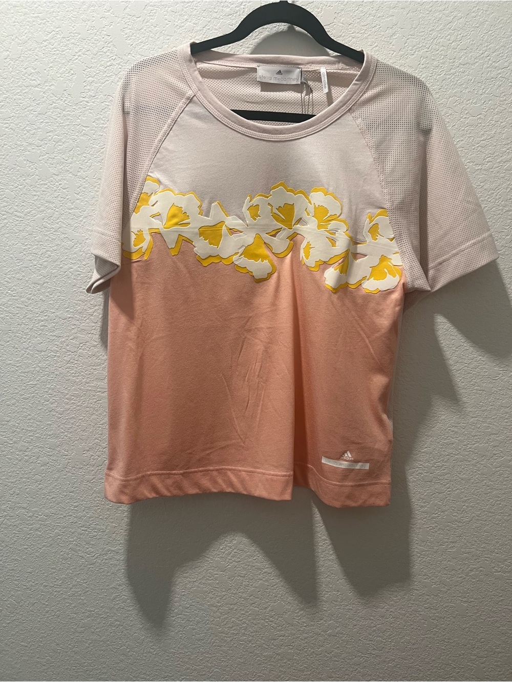 NWT Adidas by Stella McCartney Floral Climalite Performance Top Size M